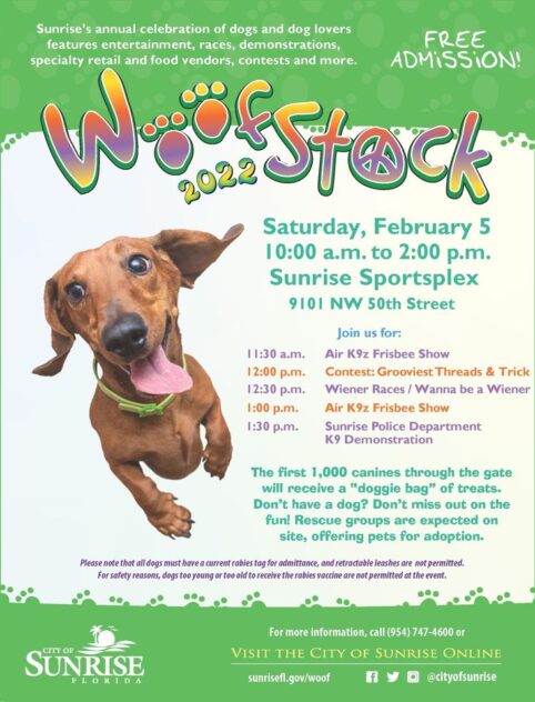 Flyer for Woofstock 2022 event