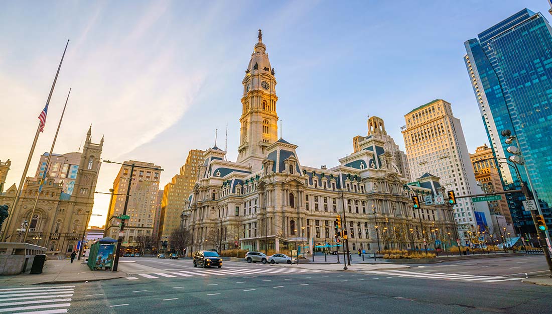 A view of Philadelphia City Hall