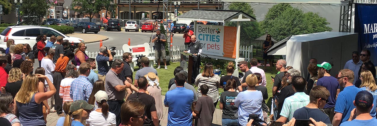 Franklin pet-friendly city event|BETTER CITIES FOR PETS™ kickoff in Franklin
